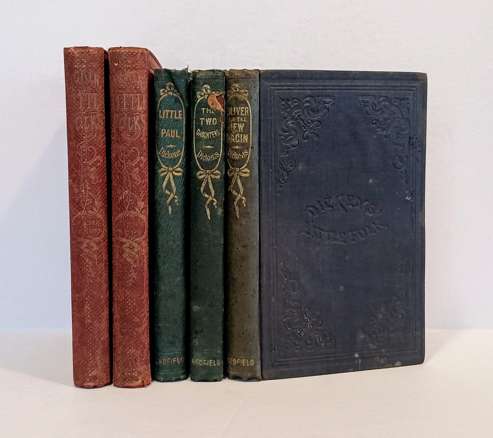 1855 DICKENS LITTLE FOLKS Oliver Little Paul Sissy Jupe Dame Durden 2 Daughters