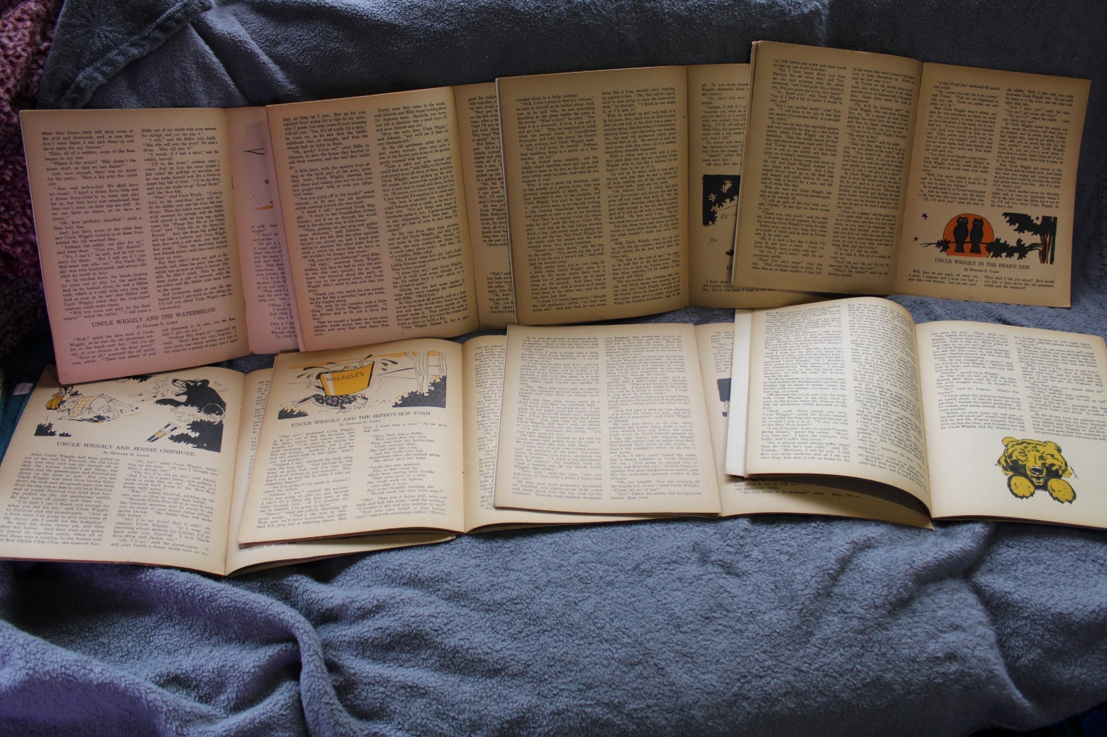 Lot of 8 Vintage mid-1900s Uncle Wiggily Children’s Books by Howard R. Garis