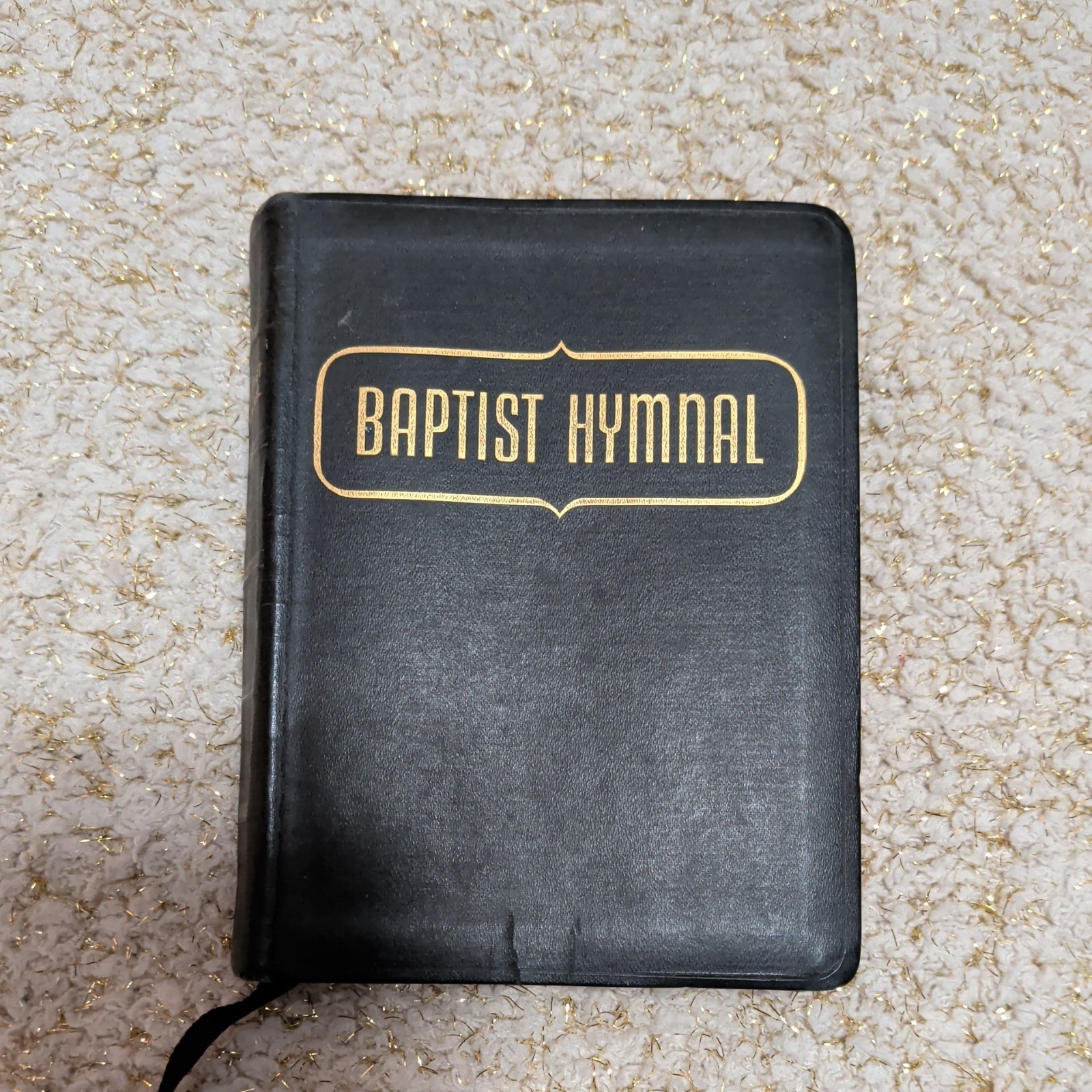 VTG The Baptist Hymnal 1956 2nd Printing Soft Cover Black Guilded Gold