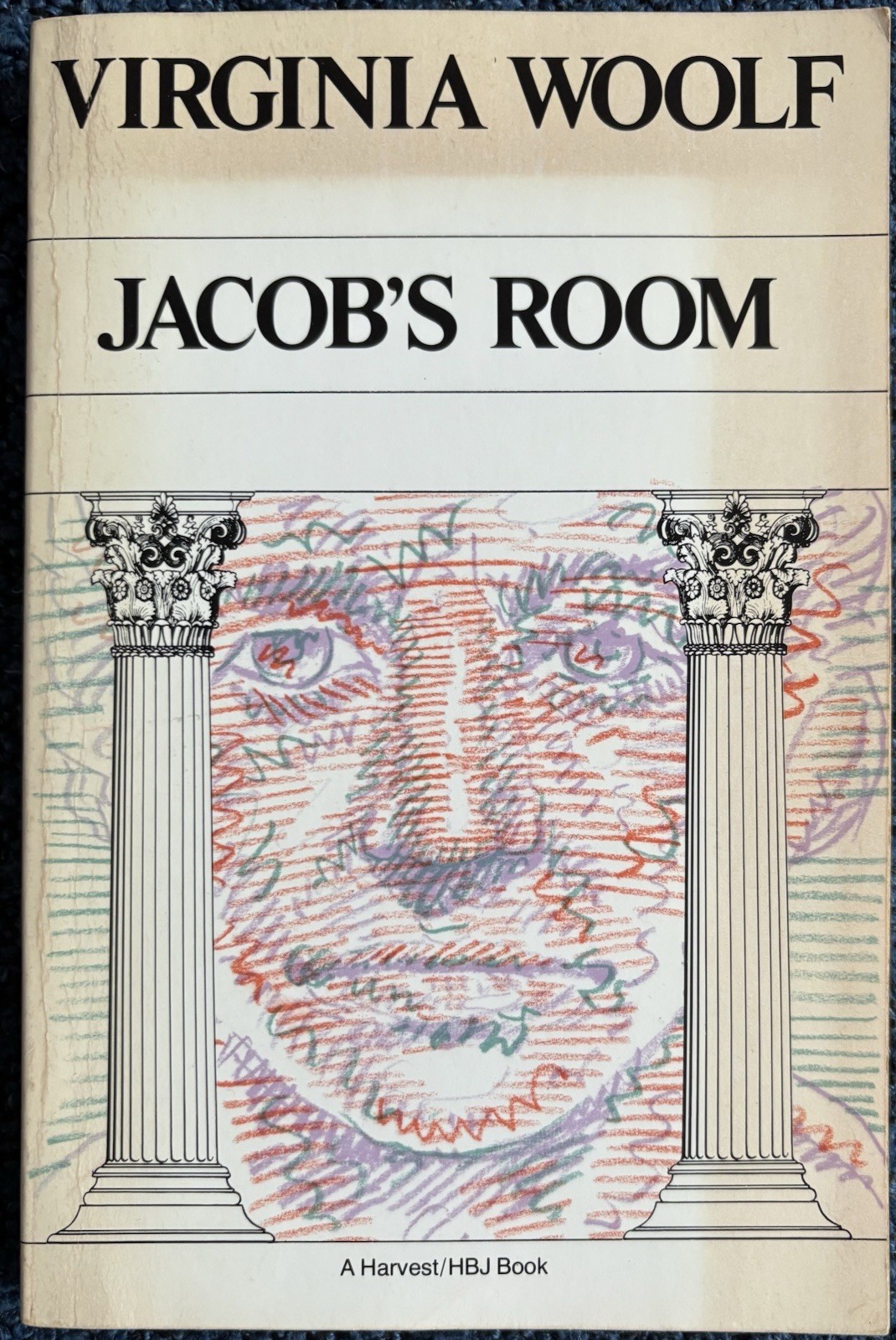 Virginia Woolf Jacob’s Room htf Milton Glaser cover 3rd Harvest/HBJ pb printing