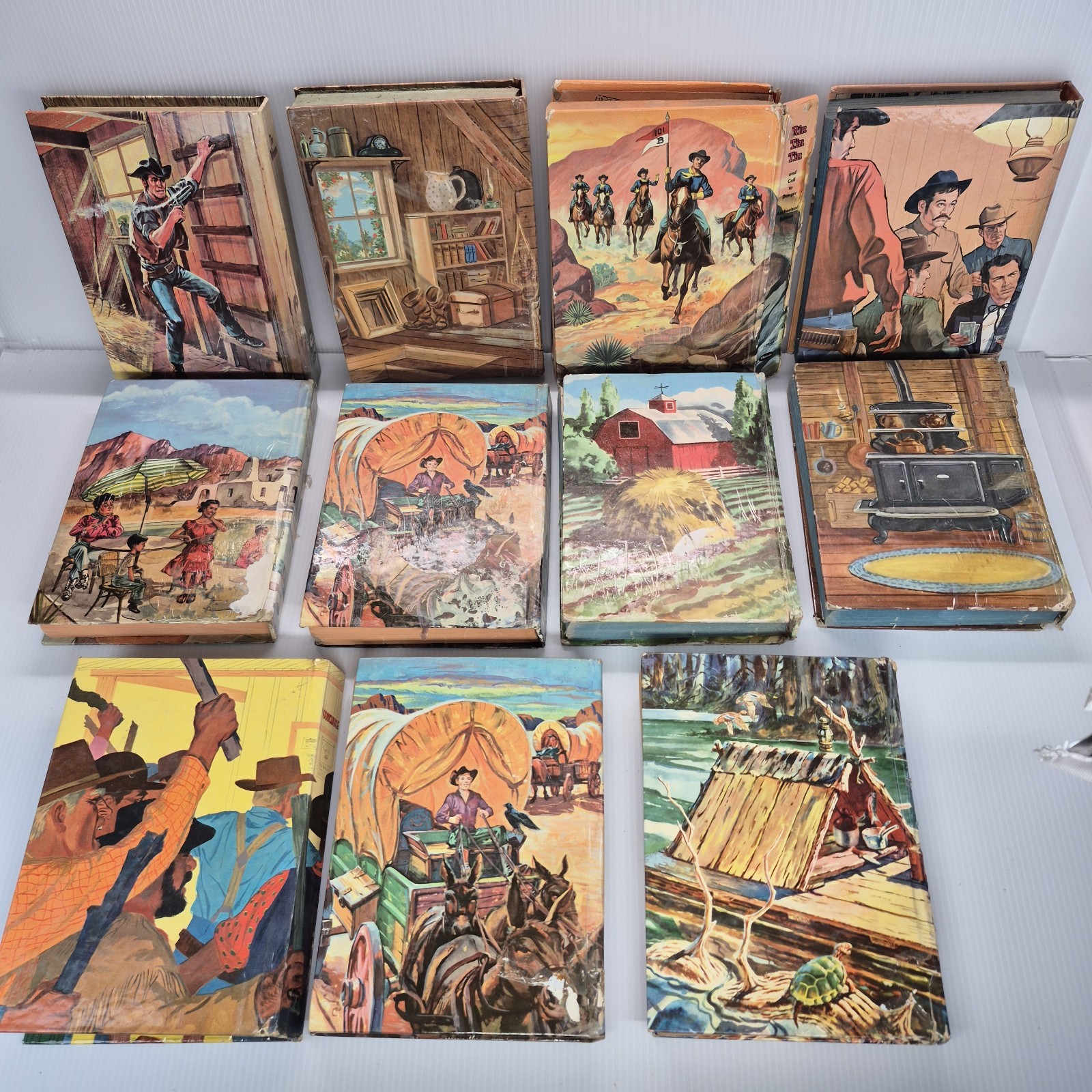 vintage Whitman publishing hardcover books featuring Western TV show Lot Of 11