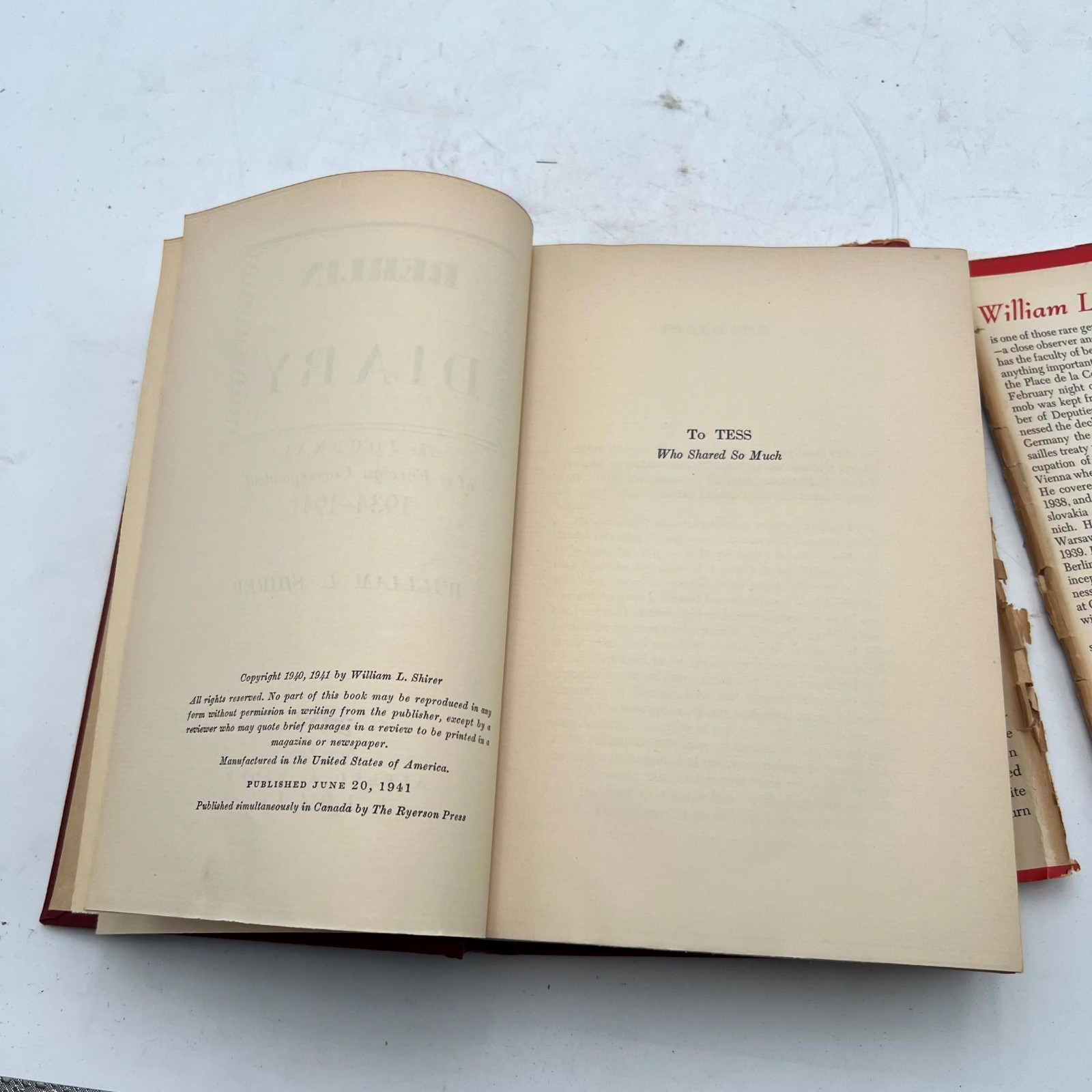 Berlin Diary The Journal of a Foreign Correspondent 1934-1941 William L. Shirer