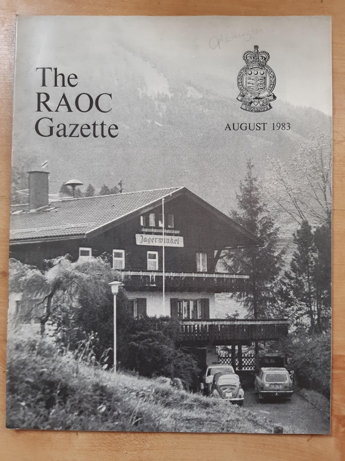 THE RAOC ROYAL ARMY ORDNANCE CORPS GAZETTE AUGUST 1983 / xv