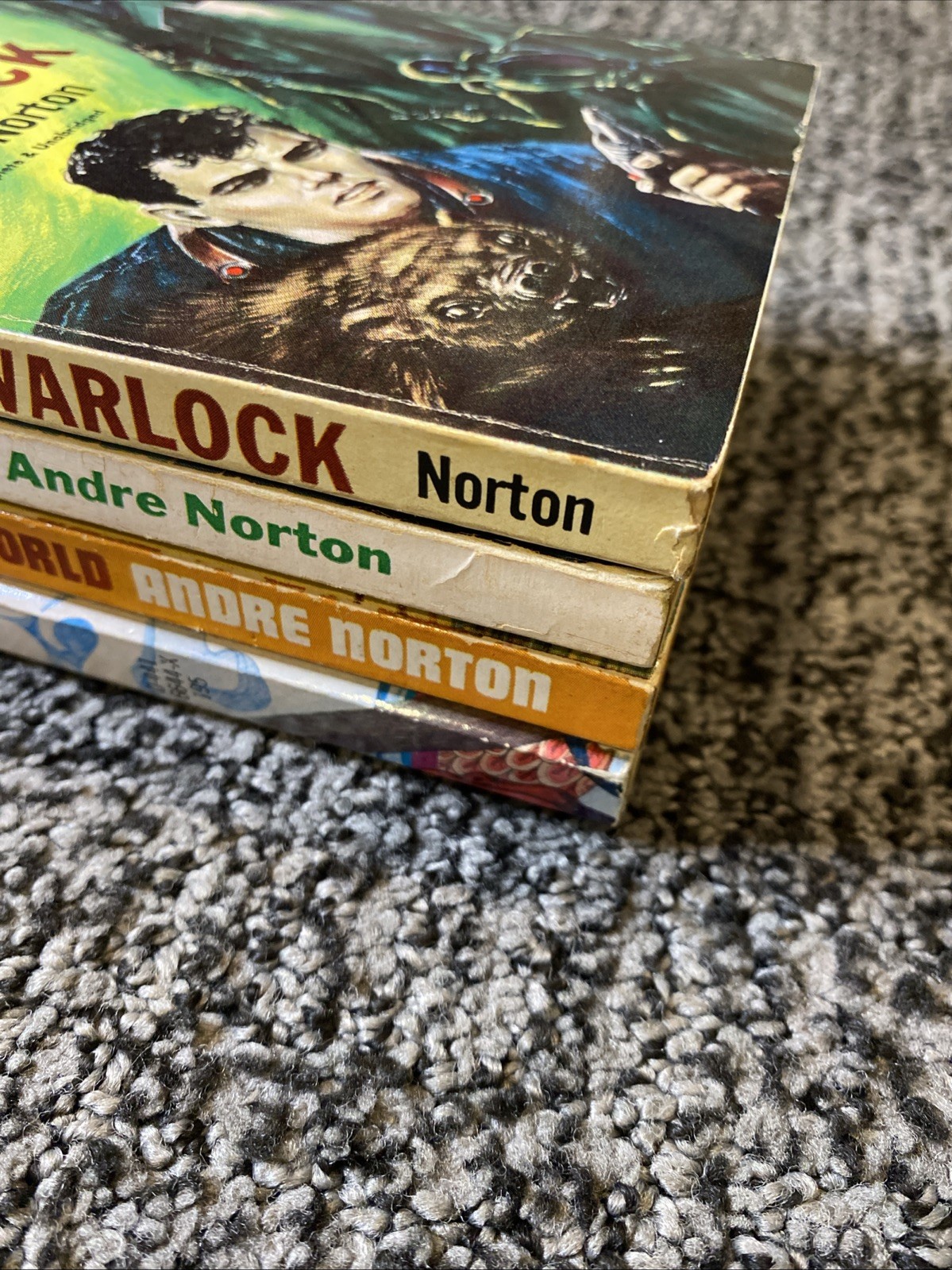 LOT of 4 Vintage ACE PB Books by ANDRE NORTON Catseye, Dragon Magic, Warlock …