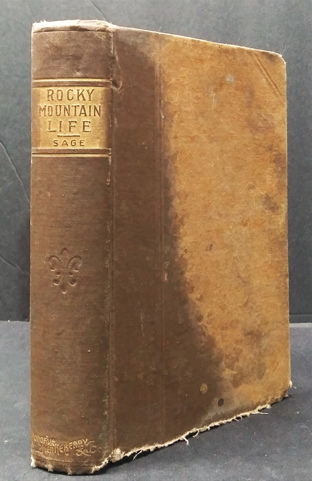 History book ROCKY MOUNTAIN LIFE Sage 1857 travel Indians hunting western memoir