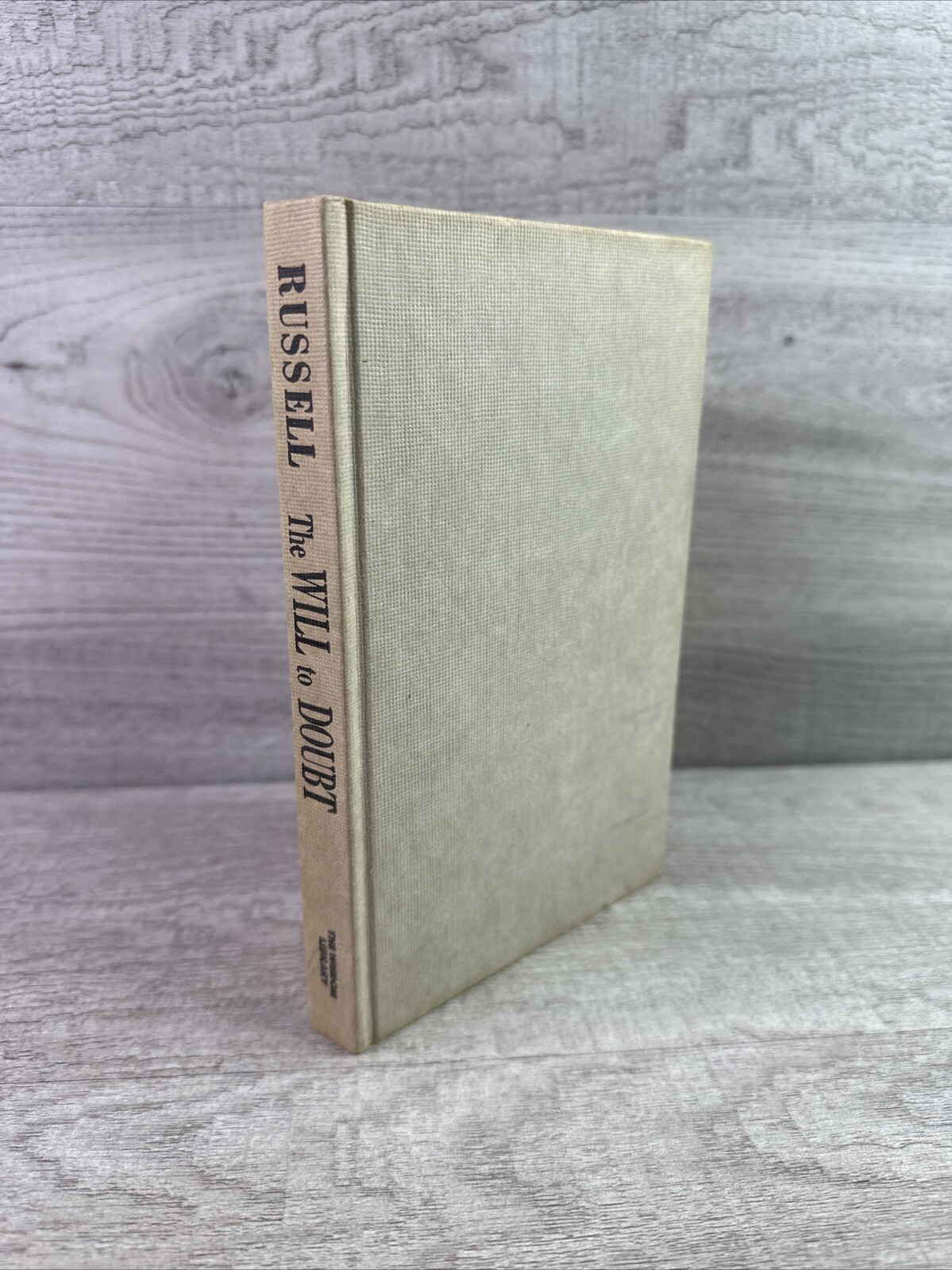 1958 The Will To Doubt (The Wisdom Library) by Bertrand Russell HC Book