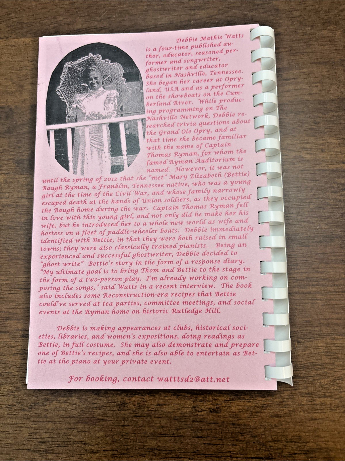 Book Rymans Reflections & Recipes Captain Thomas & Betty Ryman Nashville TN
