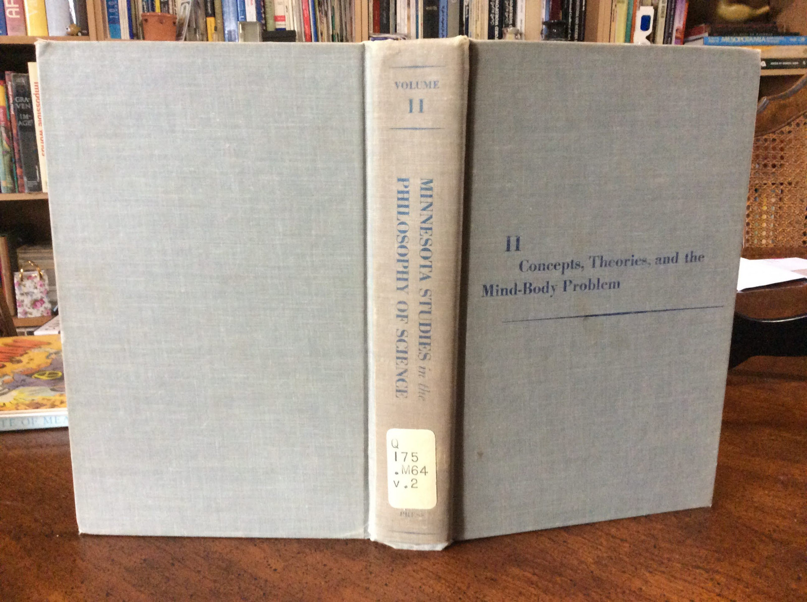 Concepts Theories and the Mind-Body Problem, Vol II (1958 HC) by Herbert Feigl