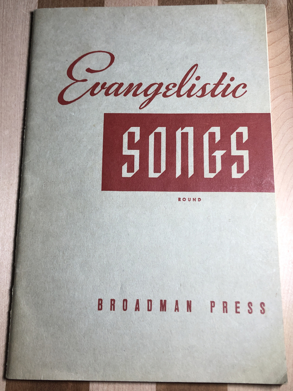 VINTAGE Evangelistic Songs Round 1948 Broadman Press Revival Songs Paperback