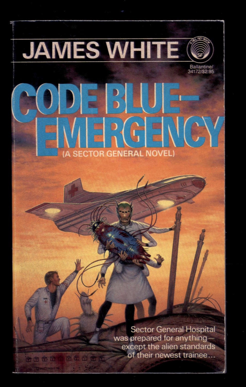 CODE BLUE EMERGENCY by James White * 1987 1st DelRey Paperback Science Fiction