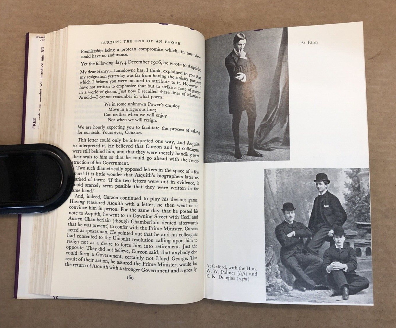 CURZON – Leonard Mosley – Hardback / Dust Jacket – 1961 1st Edition