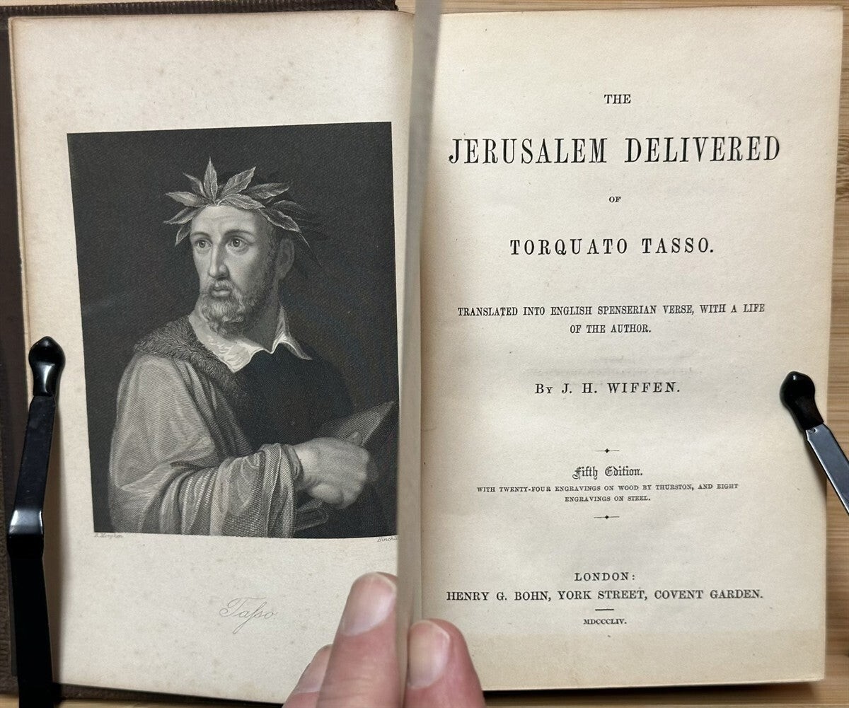Jeremiah Holmes Wiffen / JERUSALEM DELIVERED OF TORQUATO TASSO TRANSLATED INTO