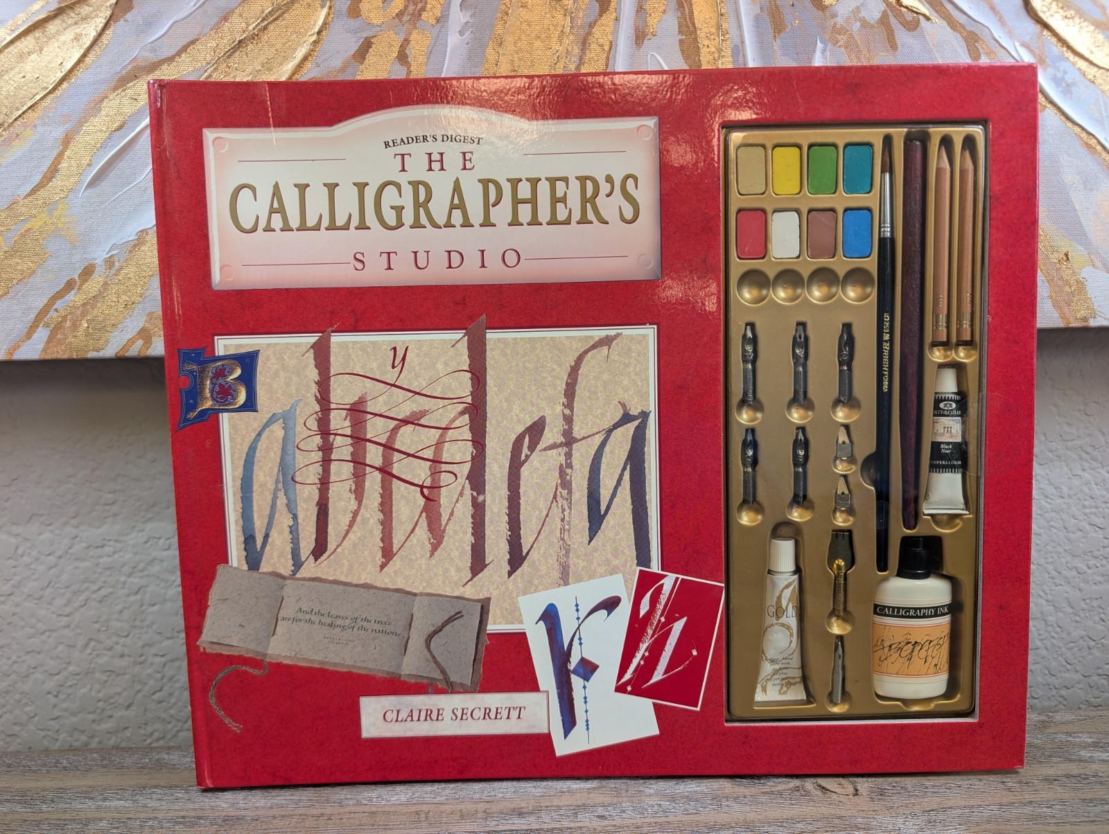 Vintage 1996 Reader’s Digest Calligrapher’s Studio Book & Calligraphy Kit