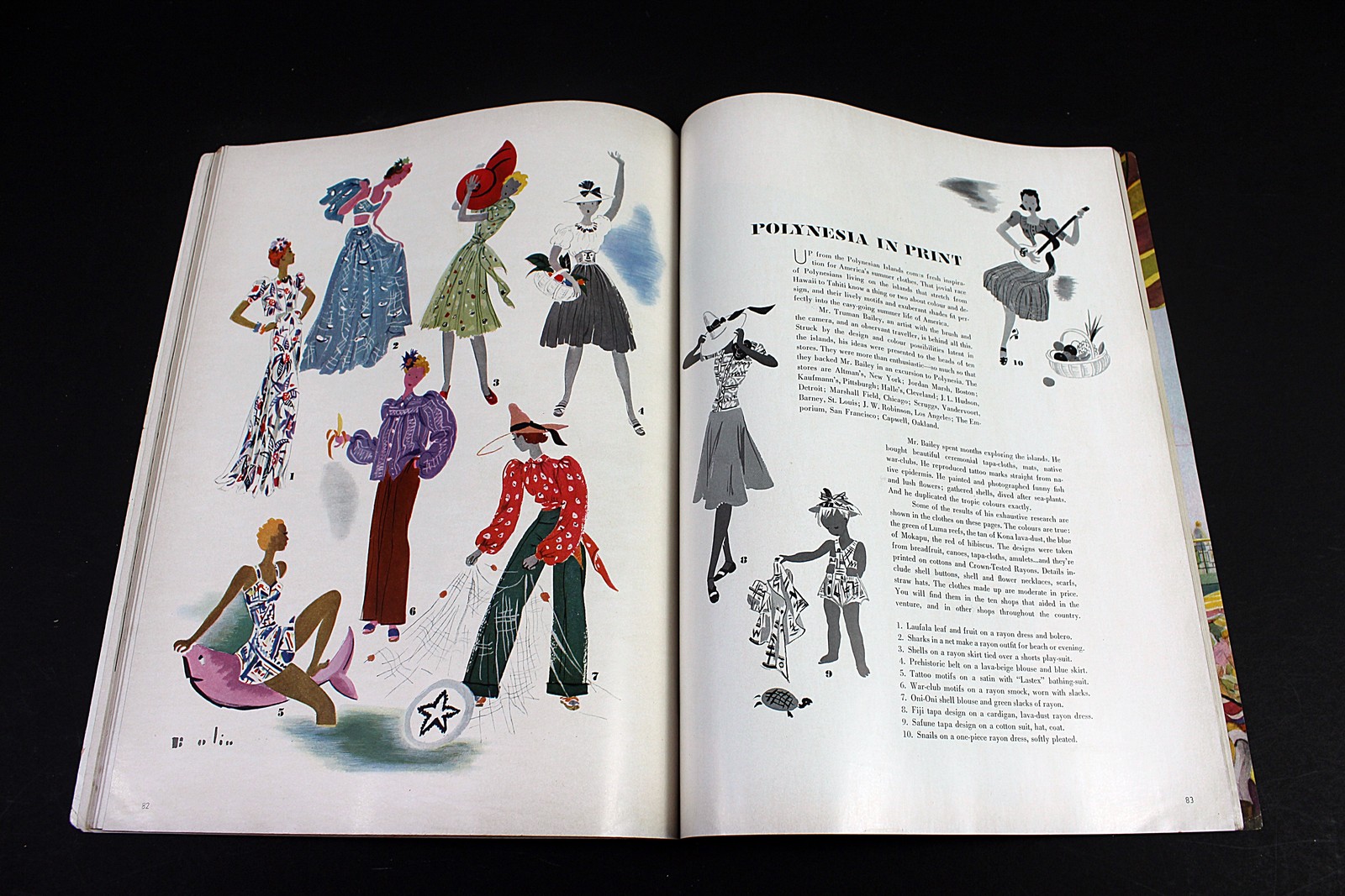 Vogue Magazine May 1 1939 World’s Fair Illustrated Fashion Ads