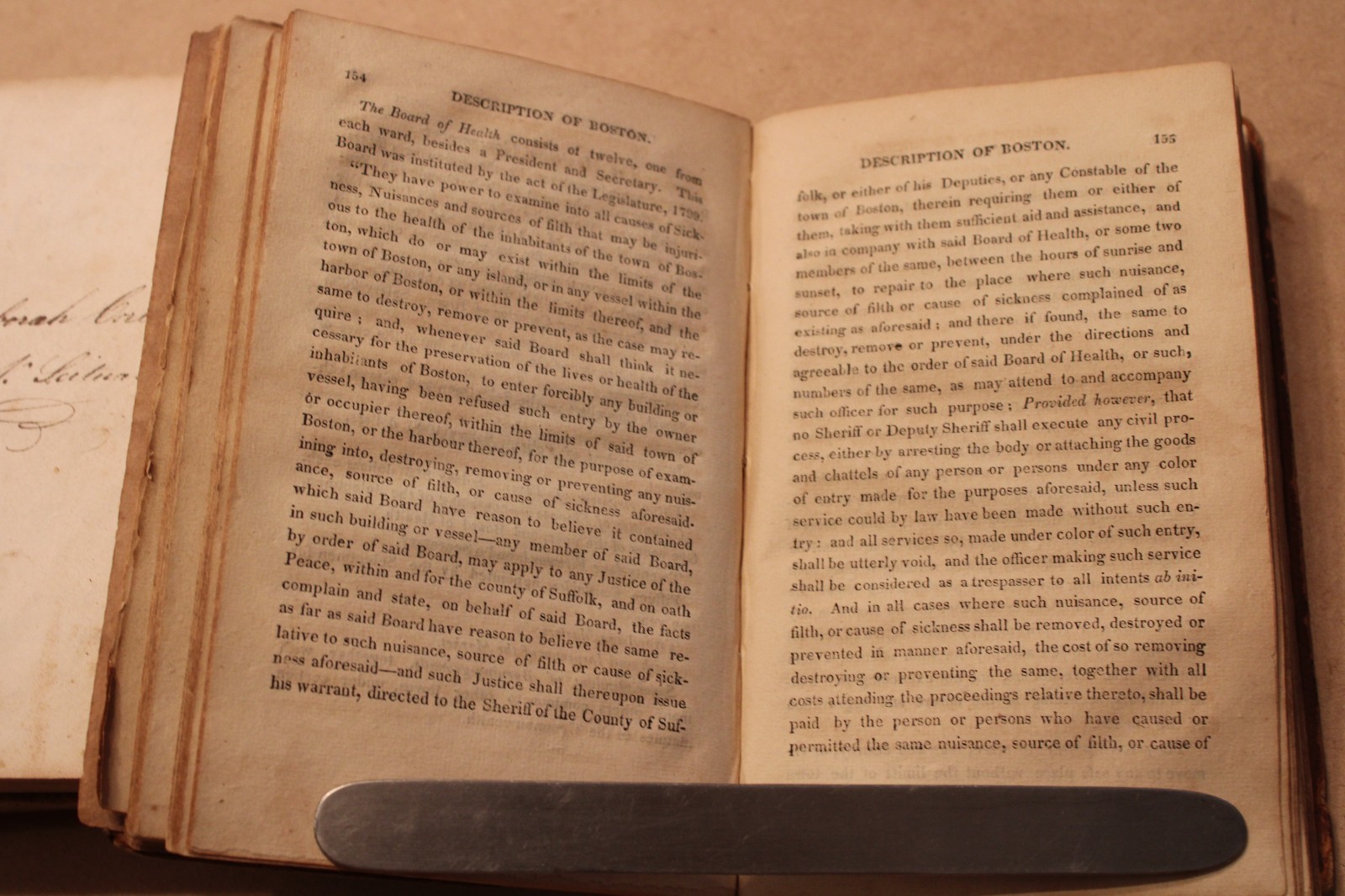 1817 Topographical & Historical Description of Boston 1st Edition