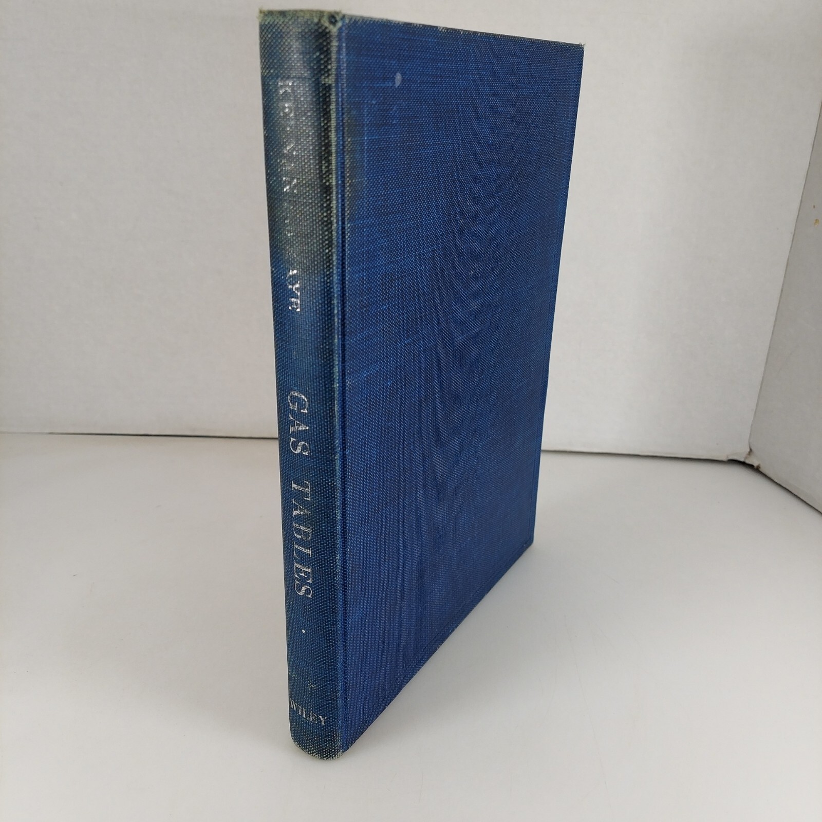 Gas Tables Keenan & Kaye 3rd Printing 1950 John Wiley And Sons Hardcover