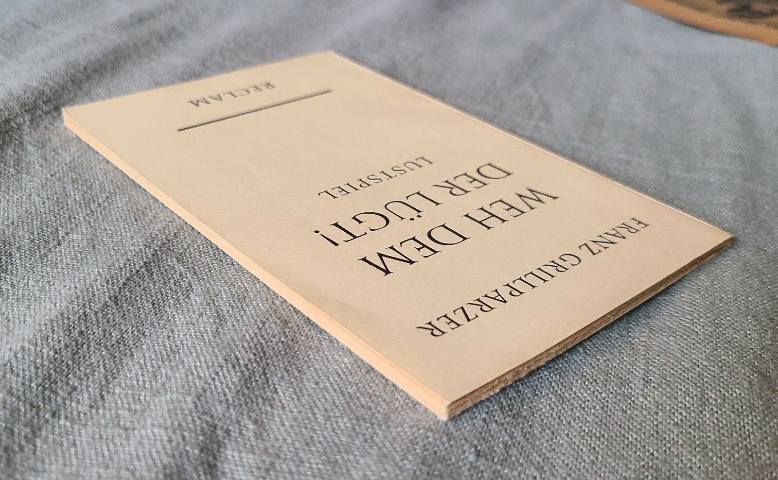 Weh Dem Der Lugt! LUSTSPIEL – Germany 1967 – with RECLAM Subscription Order Form