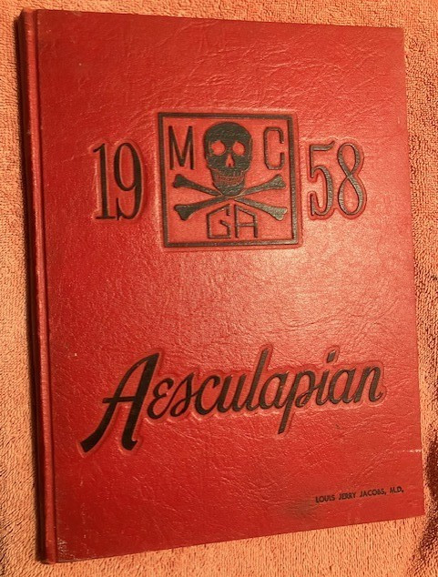 1958 Aesculpian yearbook Medical College of Georgia, Augusta, Ga.