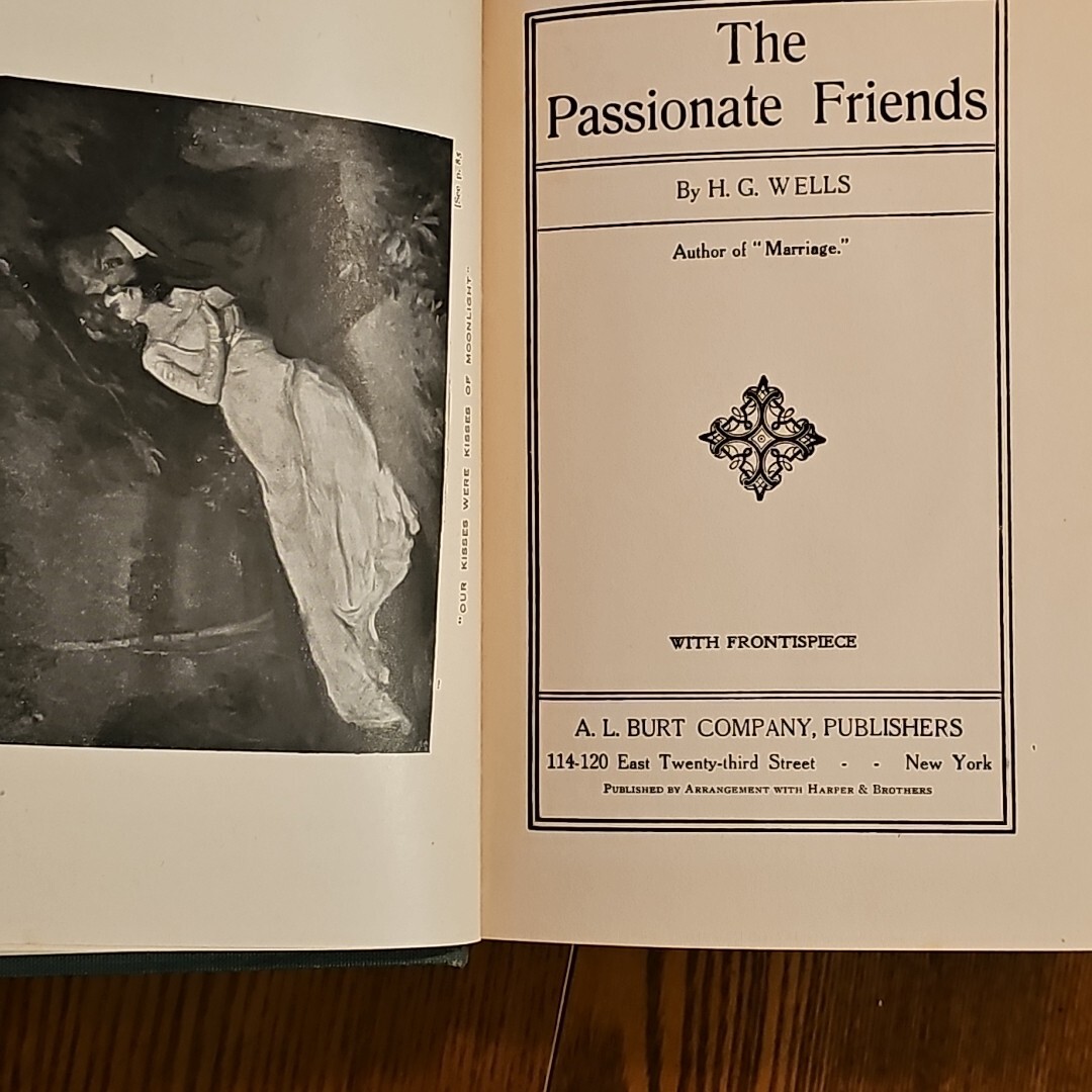 The Passionate Friends H.G. Wells 1913 A.L. Burt Company