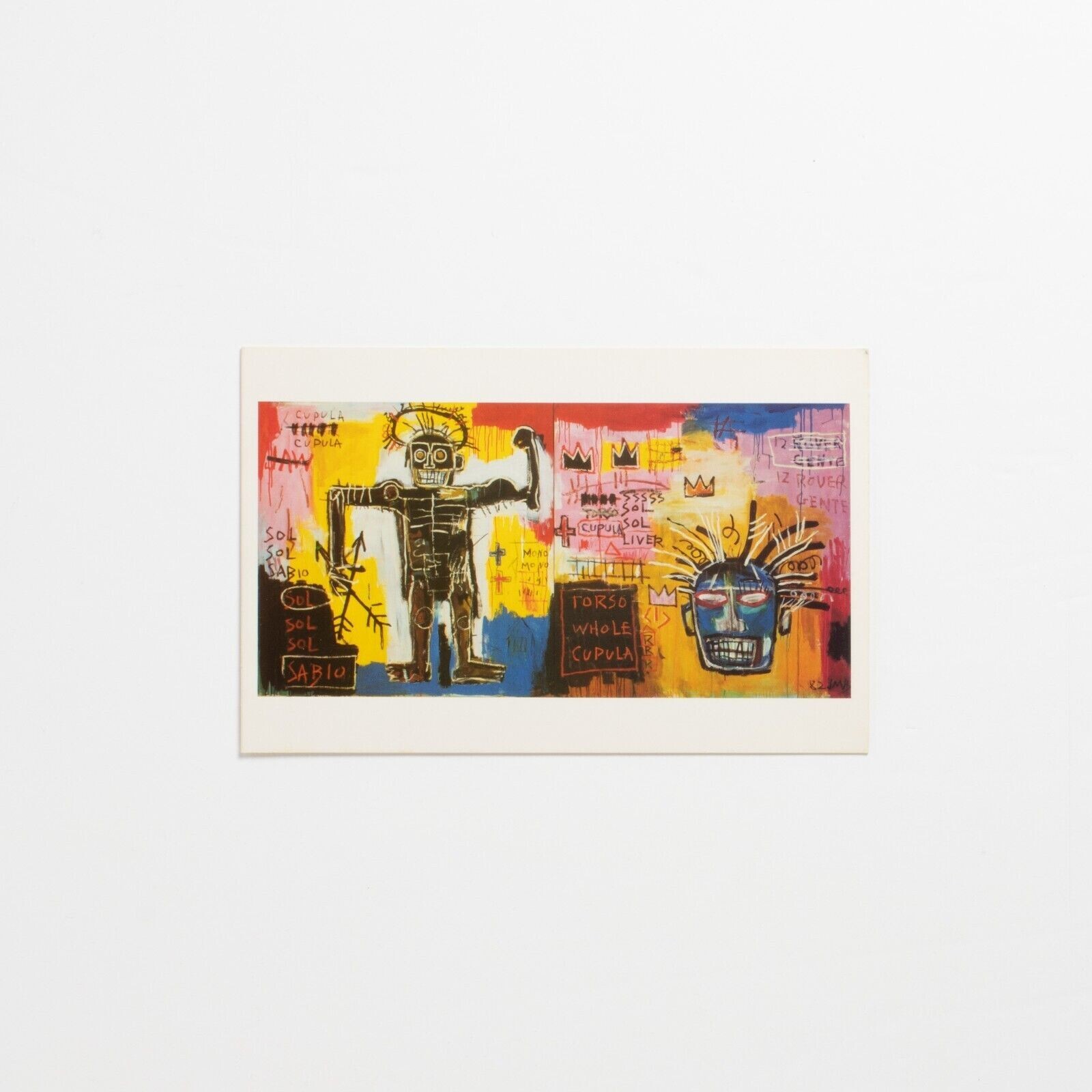 Jean-Michel Basquiat 1993-1994 Tony Shafrazi Invitation RARE Sol Sabio