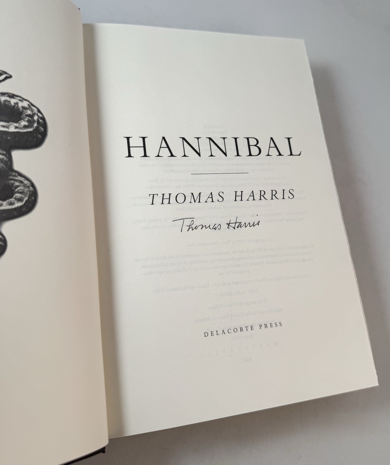 Thomas Harris-3 Books-SIGNED-TRUE 1st Editions-Silence-Hannibal-Rising-VERY RARE
