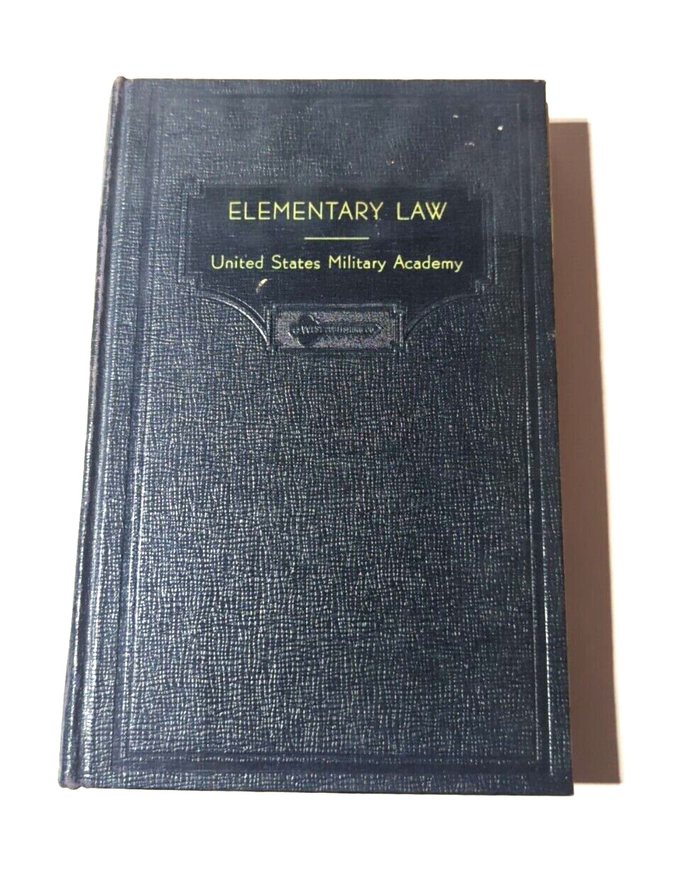 1956 ELEMENTARY LAW USMA UNITED STATES MILITARY ACADEMY SECOND EDITION HC BOOK