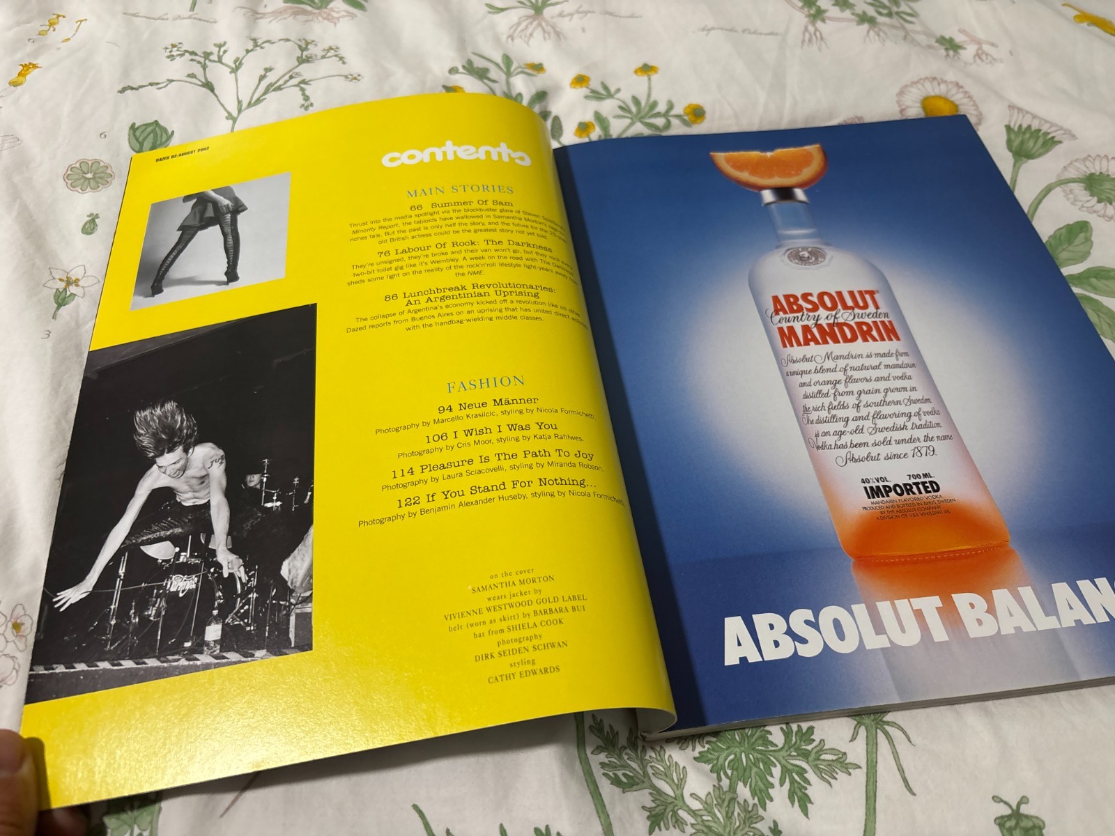 DAZED & CONFUSED Magazine August 2002 – No Label Sam Morton Arthur Lee