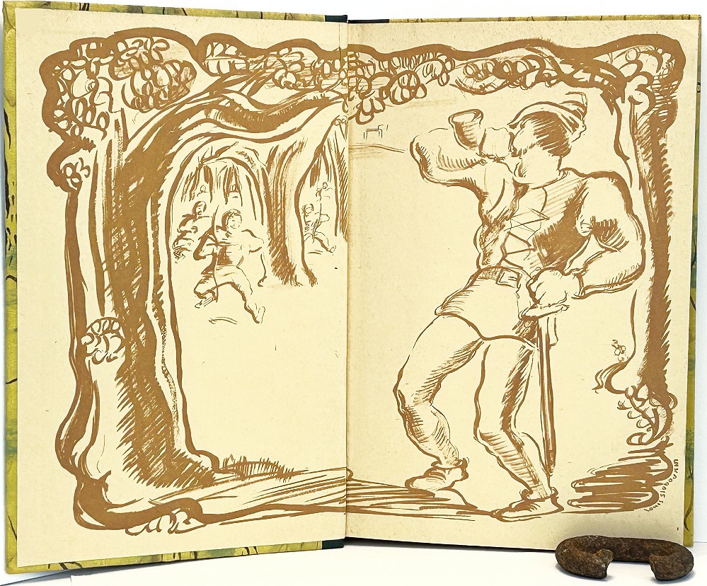 ROBIN HOOD Illustrated STATED FIRST EDITION Rare book 1946 MCM Medieval Outlaw