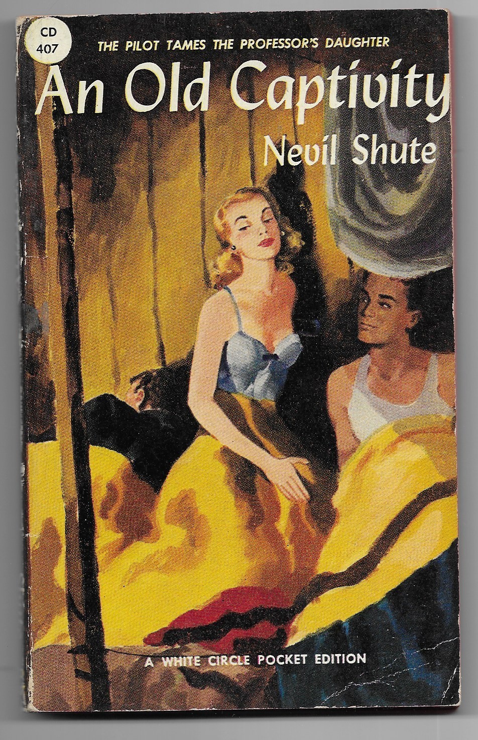 An Old Captivity Nevil Shute (1949 White Circle pb #CD407, Vintage Canada, G+)