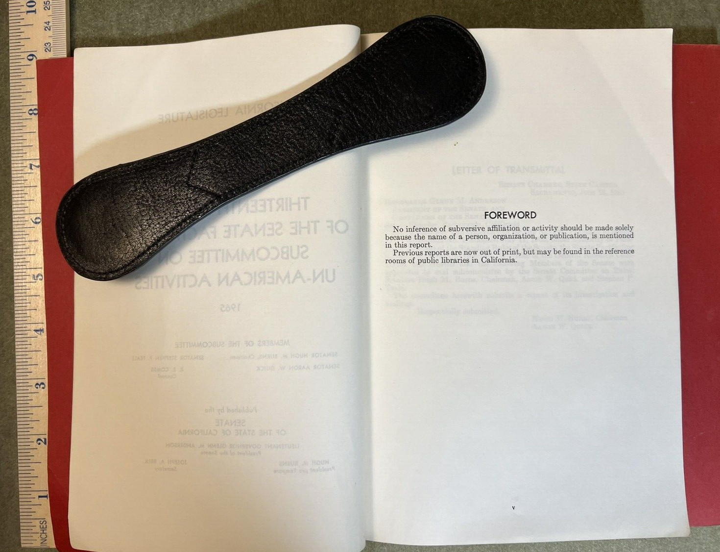 Softcover 13th Report Un-American Activities in California, Two Vol. 1965 & 1966