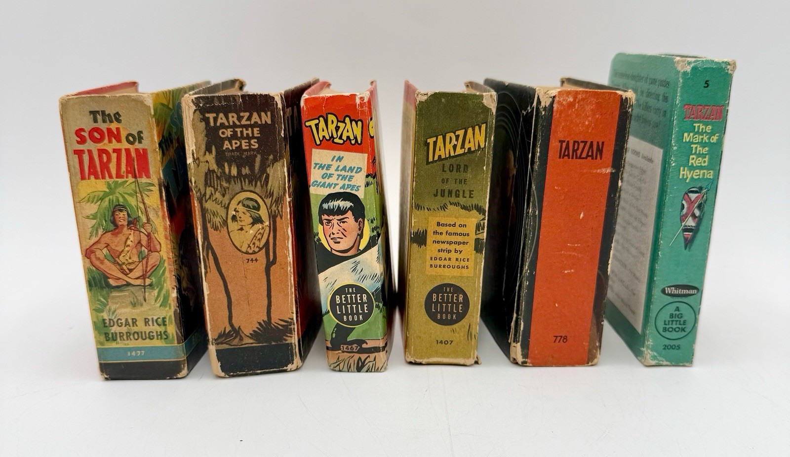 1930s Lot of 6 Better Little Books & Big Little Books Tarzan