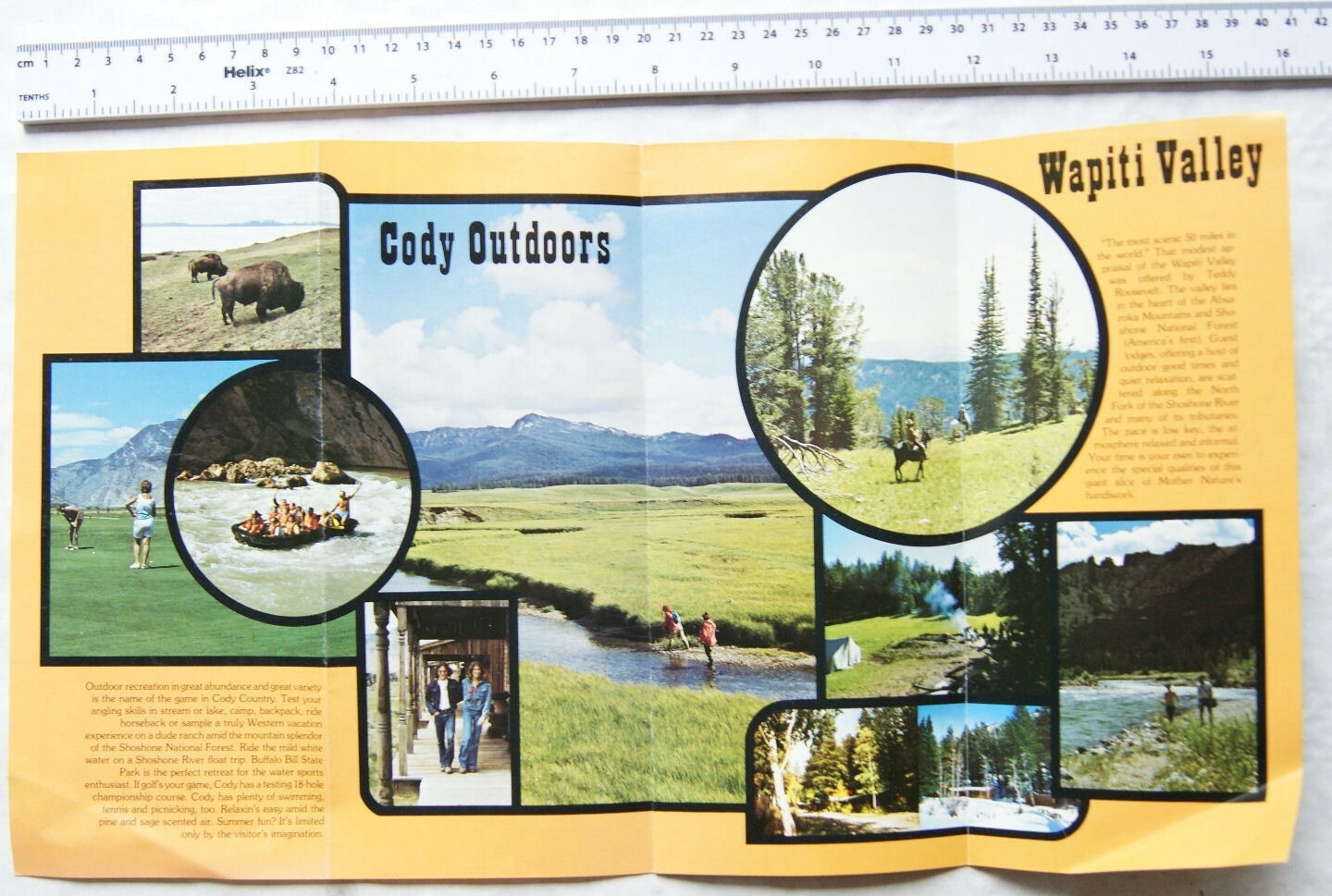 Vintage leaflet: Destination: Cody. Tie up in Cody Country, Wyoming