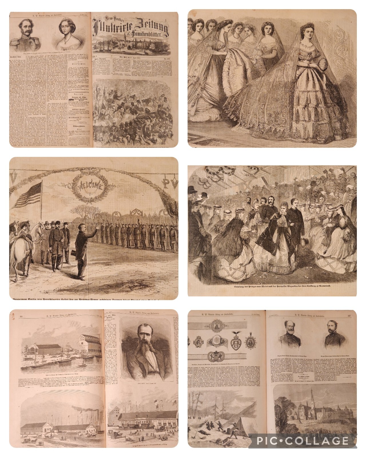 Rare Civil War German American New-Yorker Newspaper Book Like Harper’s Weekly