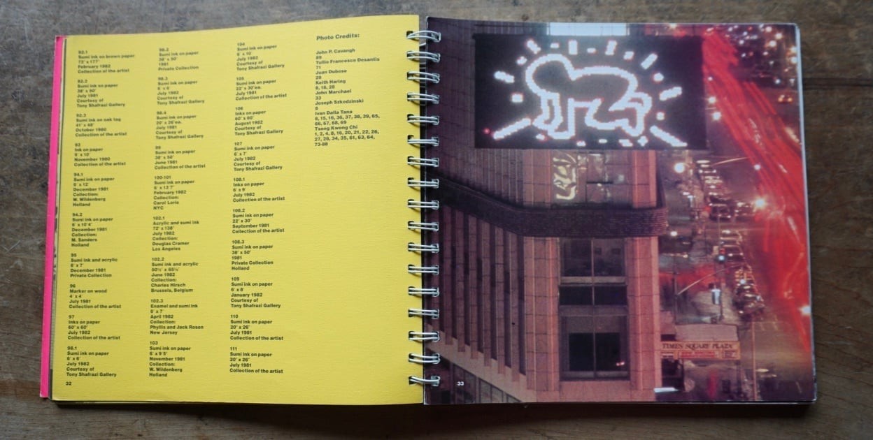 Keith haring “ Tony Shafrazi Gallery 1982 “ Exhibition Catalog Made in USA