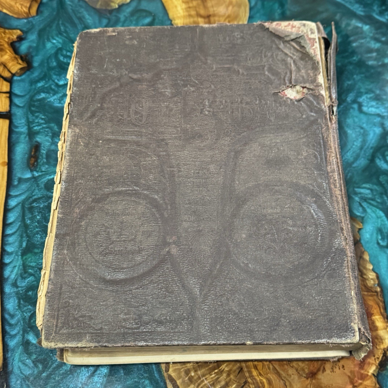 1903 A.J. Holman’s Self Pronouncing Edition Tooled Leather Holy Bible