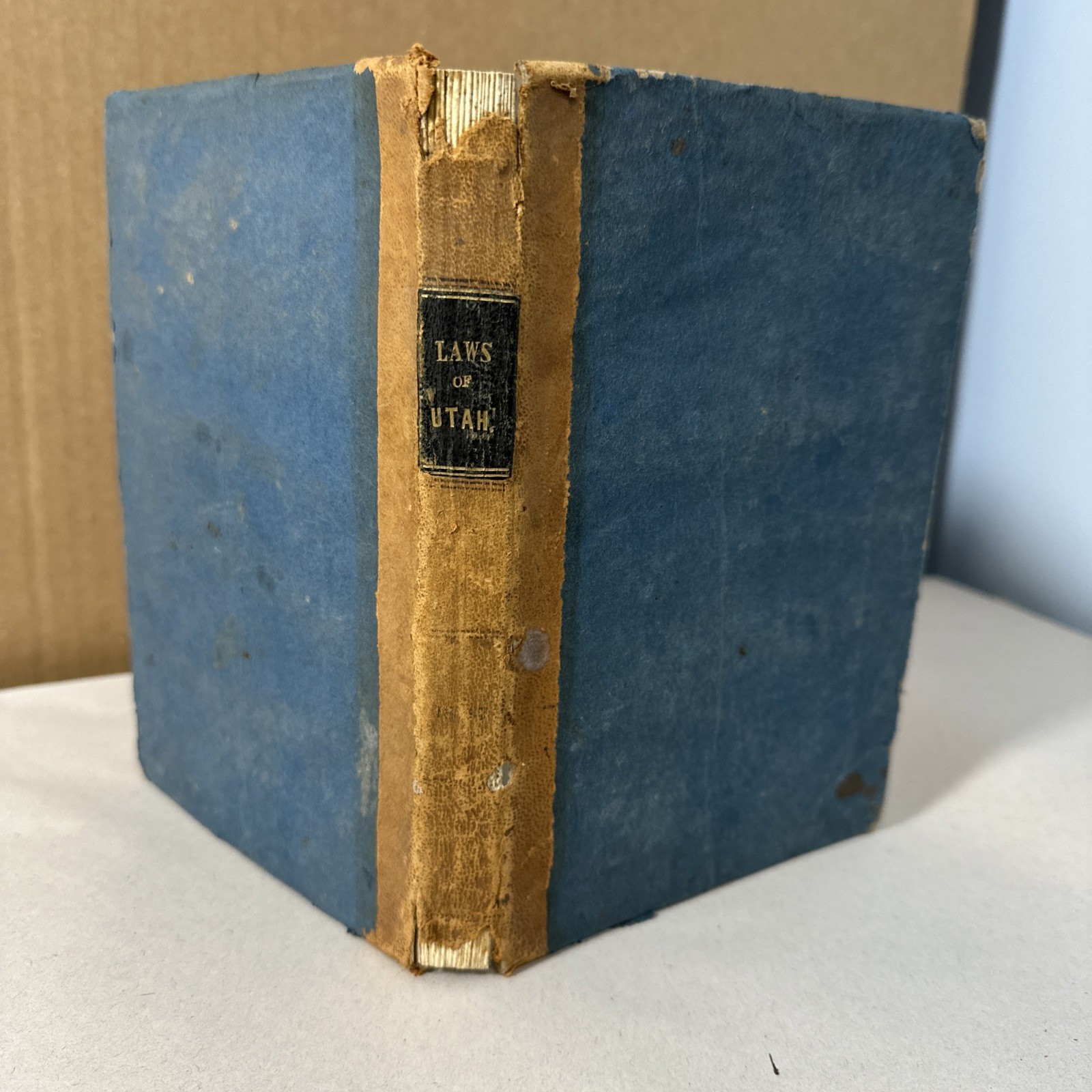 Acts Resolutions Territory Utah 6th Session 1857 Rare Mormon Book Salt Lake City