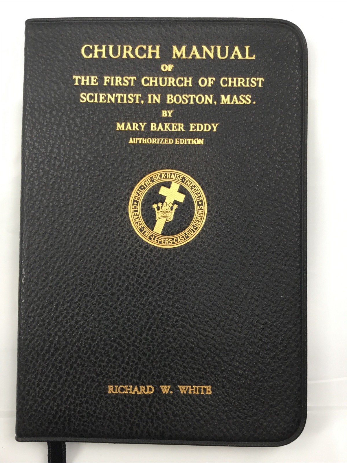 Church Manual 89th E. Mary Baker Eddy Christian Science 1936 Imitation Leather