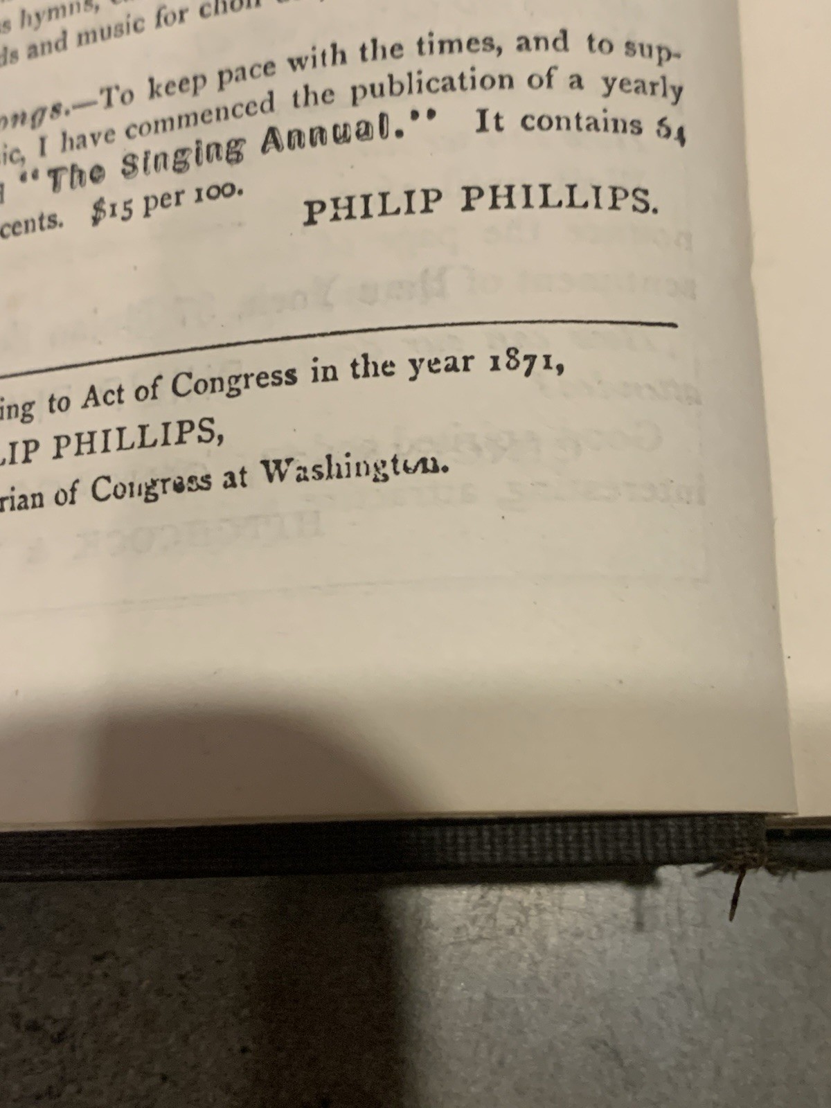 Hallowed Songs, Newly Revised 1871 Philip Phillips