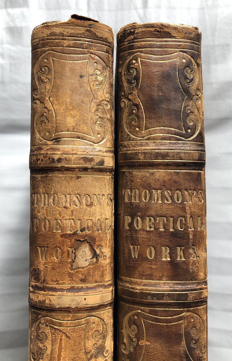 The Poetical Works of James Thomson Two Volumes 1784 Letterpress Printing