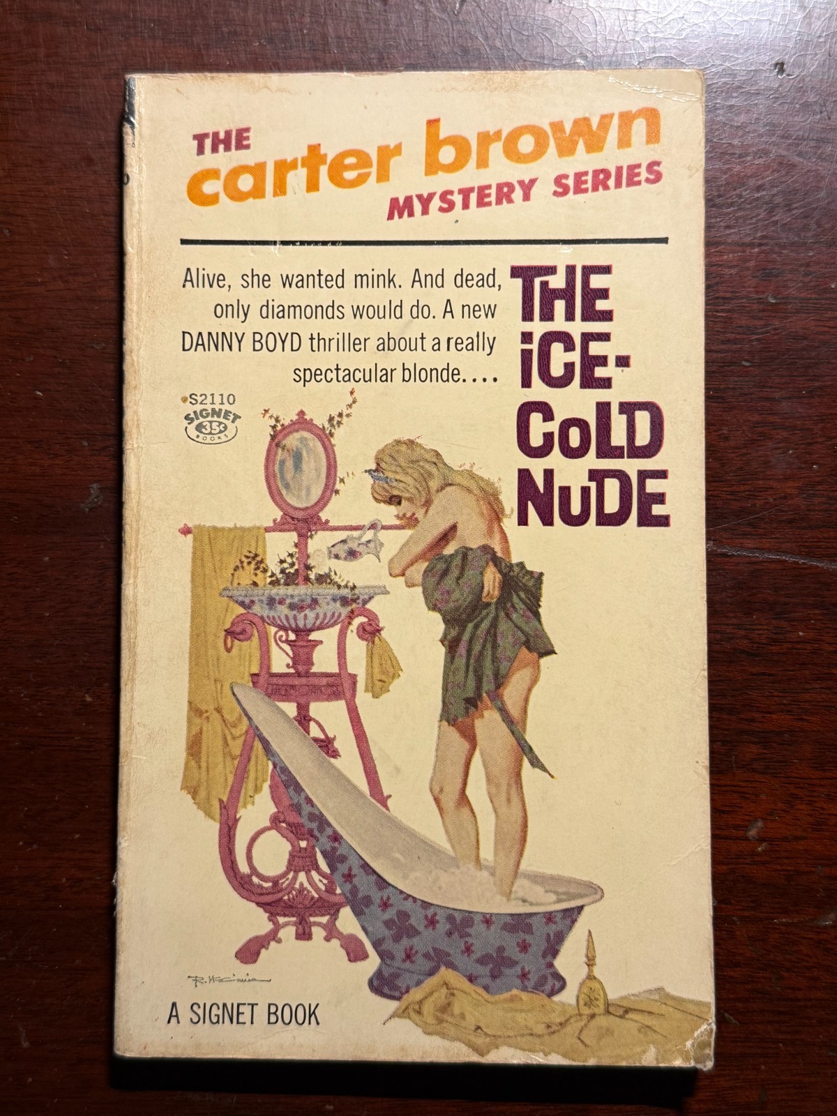The Ice-Cold Nude Carter Brown Mystery Signet 1962 1960s Vtg PB BK