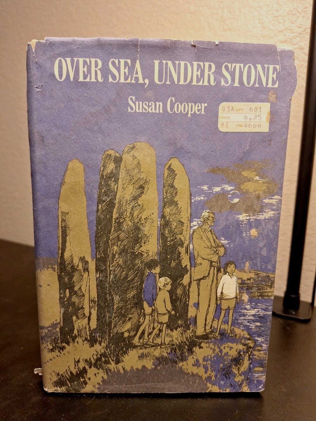 OVER SEA, UNDER STONE BY SUSAN COOPER 1965 HC. 1st. U.S. Ed. W/unclipped DJ