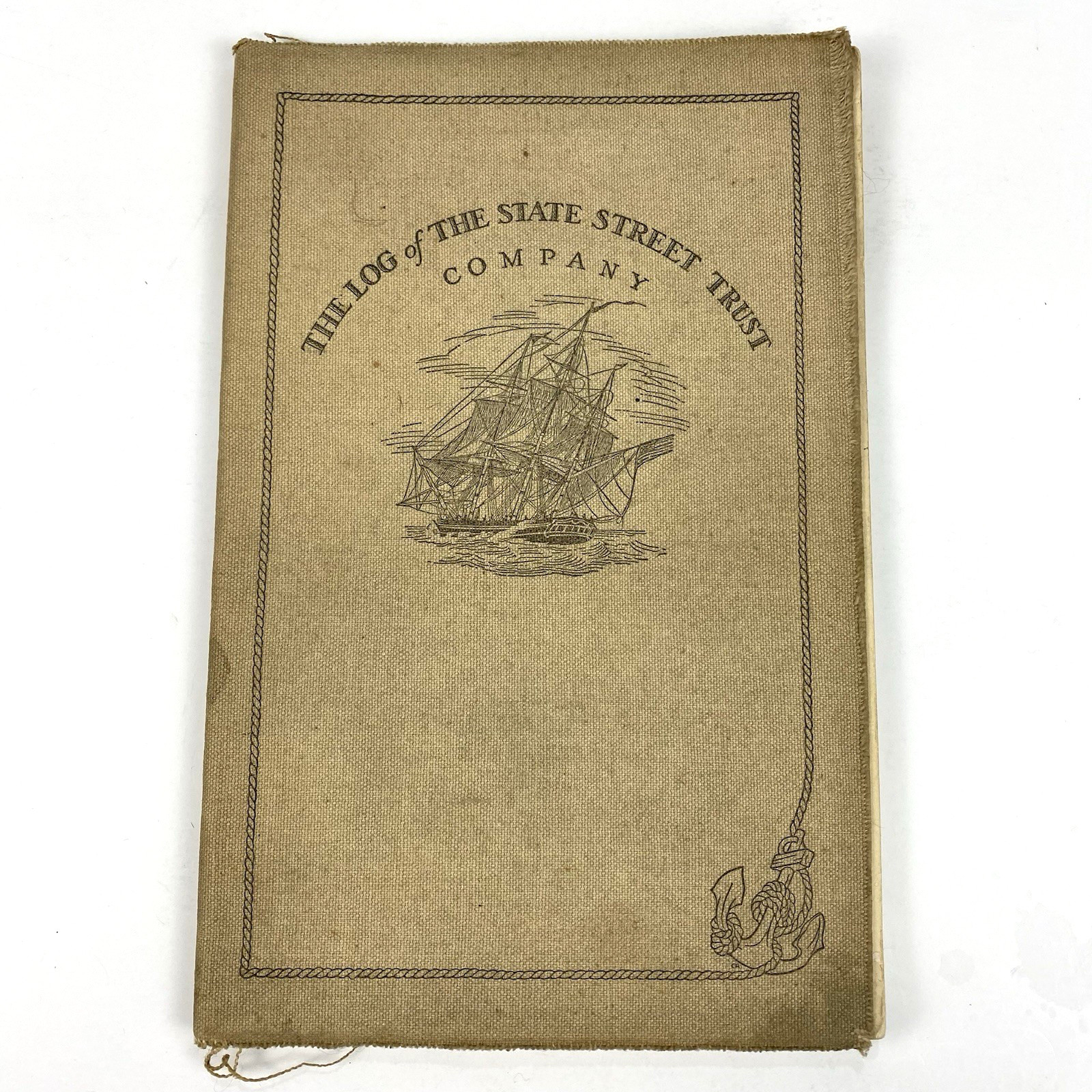 The Log of the State Street Trust Company 1926 Boston MA Decorative New England