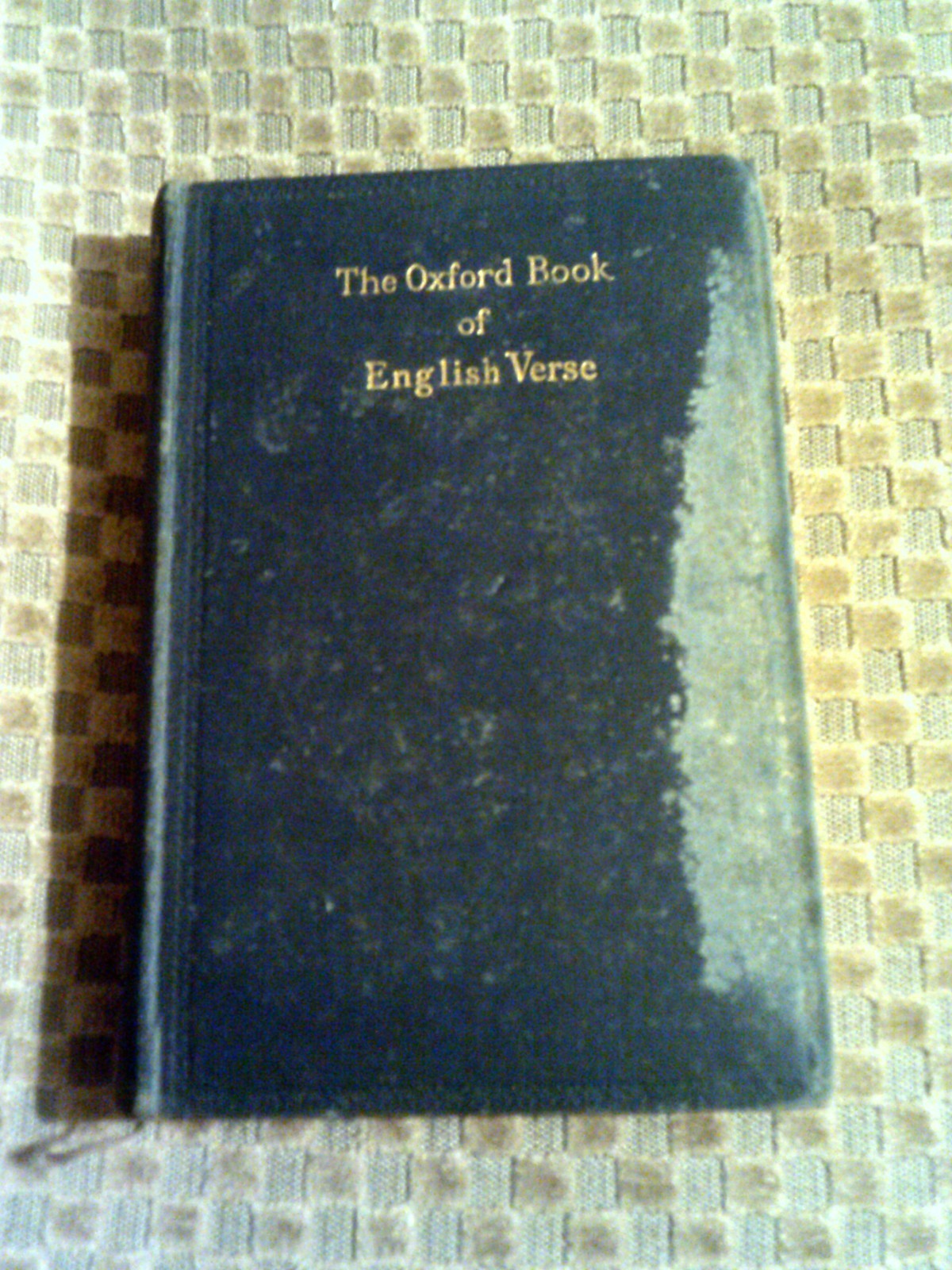 THE OXFORD BOOK OF ENGLISH VERSE 1250 1918 Hardback 1942 Arthur Quiller Couch