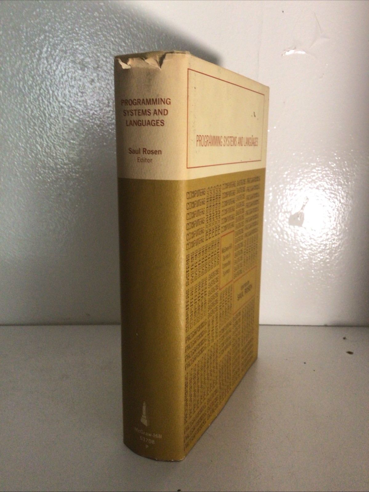 Programming Saul Rosenthal, editor, 1967 hardcover dust jacket, McGraw Hill VG