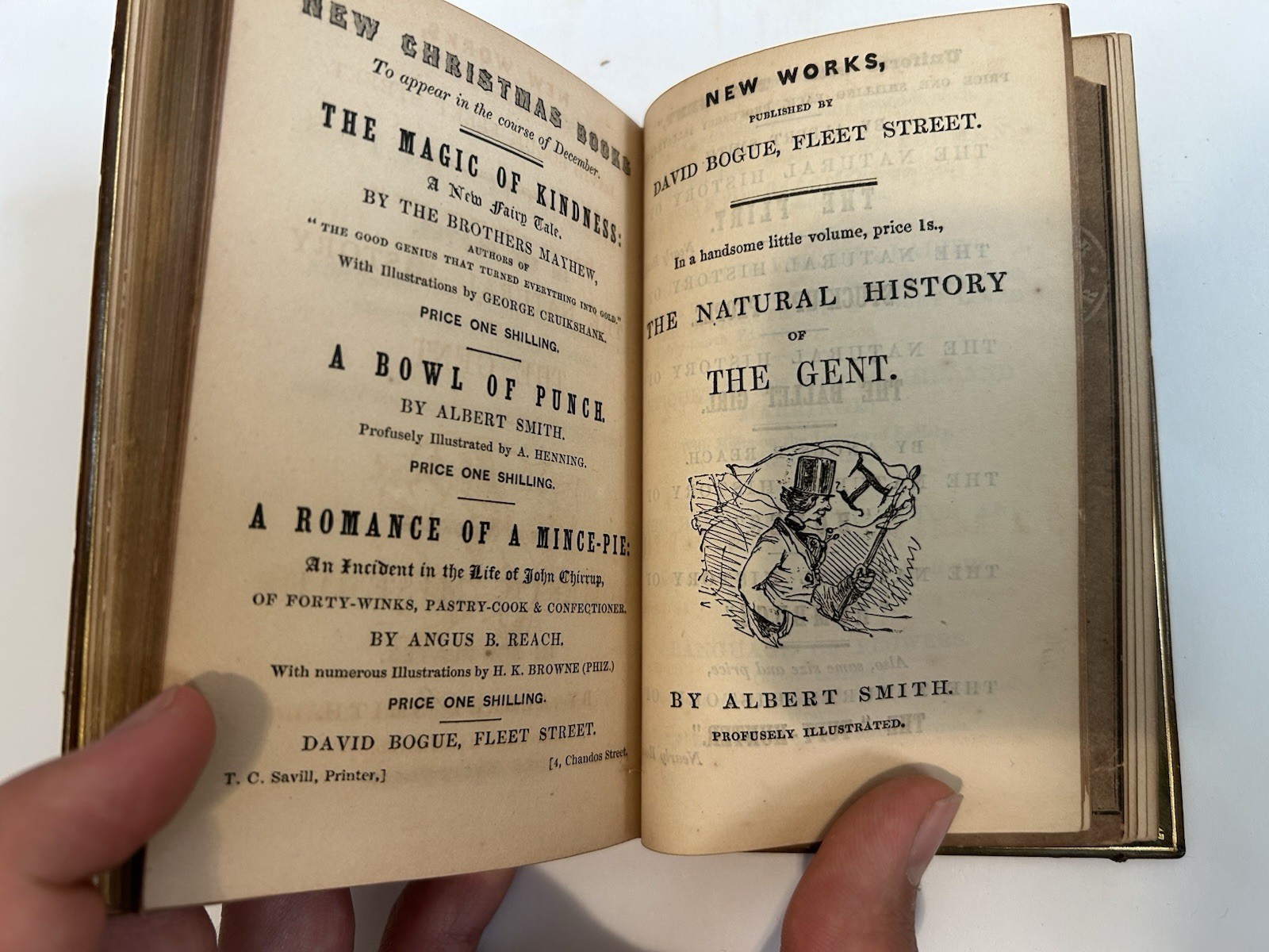 1848 SANGORSKI SIGNED BINDING Natural History of Tuft-Hunters Hine Illustrated