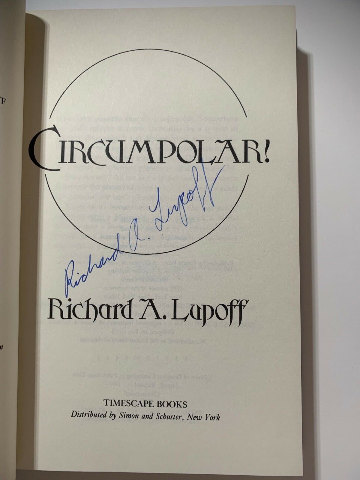 #Signed Richard A. Lupoff | Circumpolar! | 1st/1st. Hardbound.