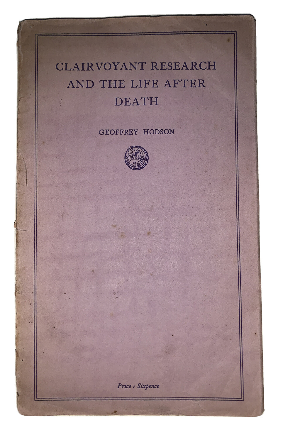 GERALD YORKE’S COPY, CLAIRVOYANT LIFE AFTER DEATH 1935, ALEISTER CROWLEY, OCCULT
