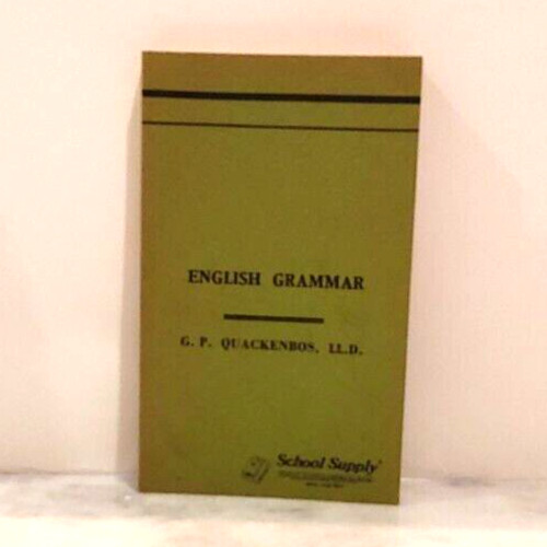 VTG English Grammer by G.P. Quackenbos, LL.D. (Paperback)