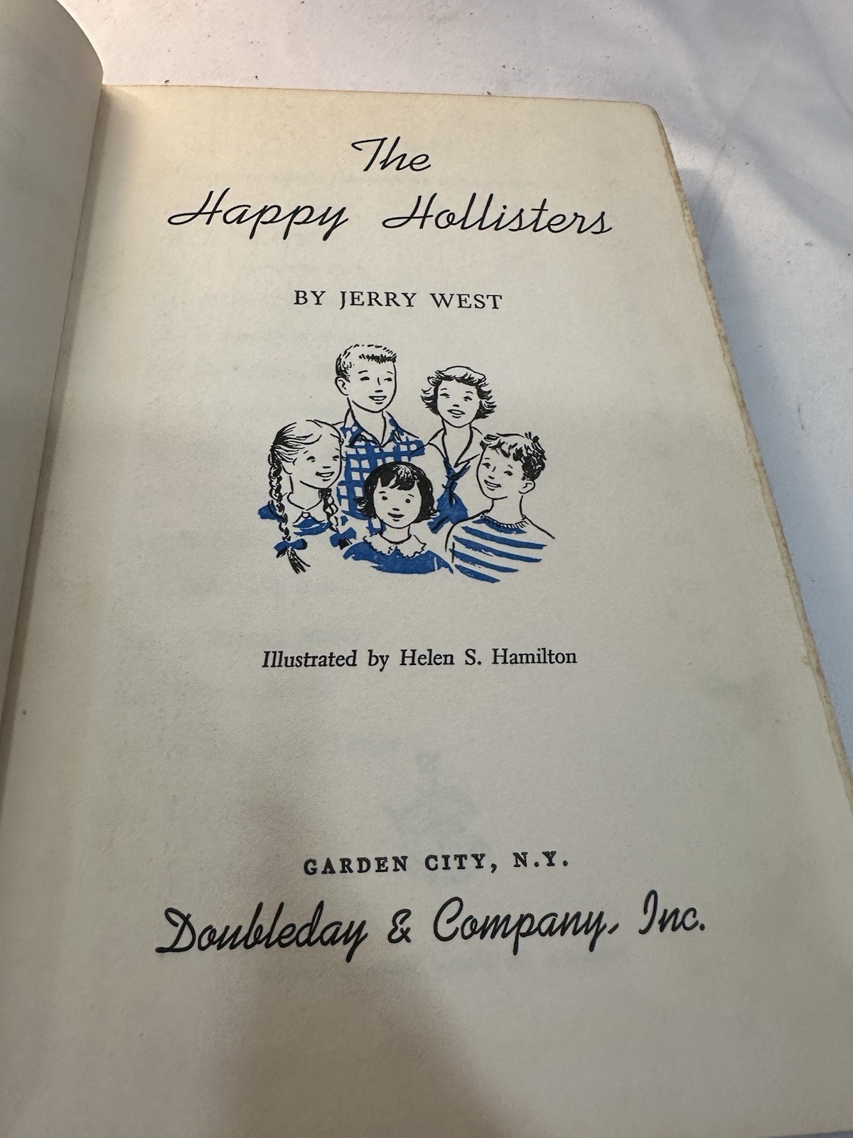 Happy Hollisters Lot 6 Jerry West Books Garden City Set w 1956 First Edition
