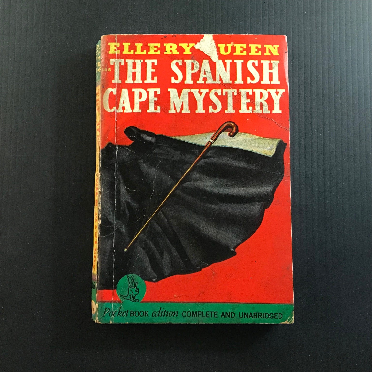 THE SPANISH CAPE MYSTERY Ellery Queen Pocket Book #146 1942 WWII Era